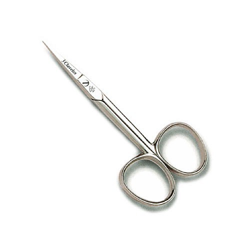 3 CLAVELES TIJERA  CURVA CUTICULA 9 CM MANICURA